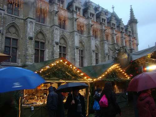 Mercadillo navideño en Gante
