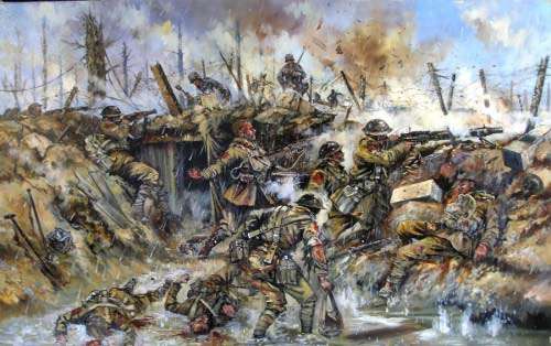 Trincheras en Flandes