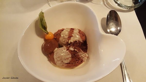 Postre en el restaurante de Rodenbach