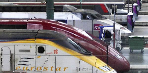 Tren TGV en la estación