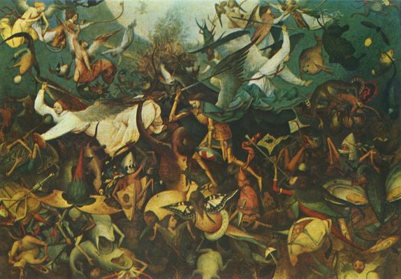 La Caida de los Ángeles Rebeldes de Pieter Brueghel el Viejo