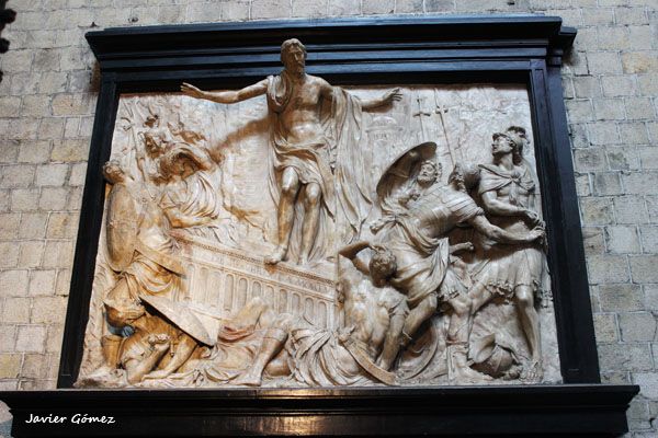 Colegiata de Saint Waudru de Mons - bajorrelieve - 1