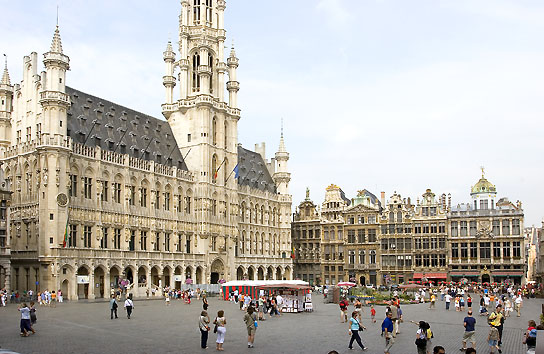 Grand Place de Bruselas: Patrimonios culturales de la Humanidad en Bélgica